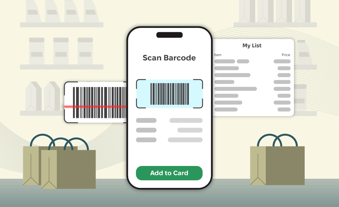 Plattformübergreifende Mobilen Anwendung für das Self-Scanning und Checkout von Produkten