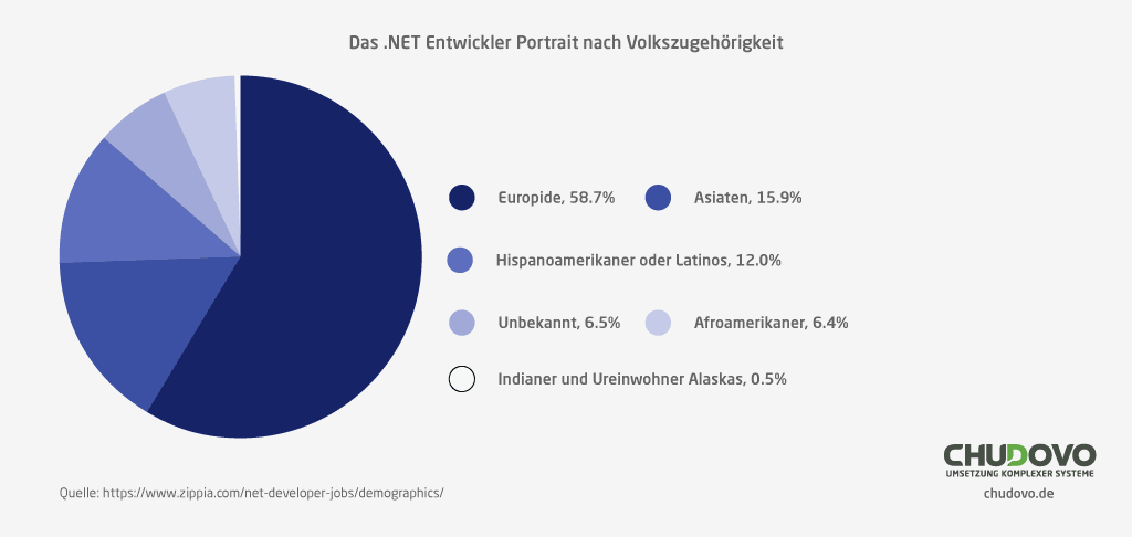 .NET Entwickler Porträt nach Volkszugehörigkeit
