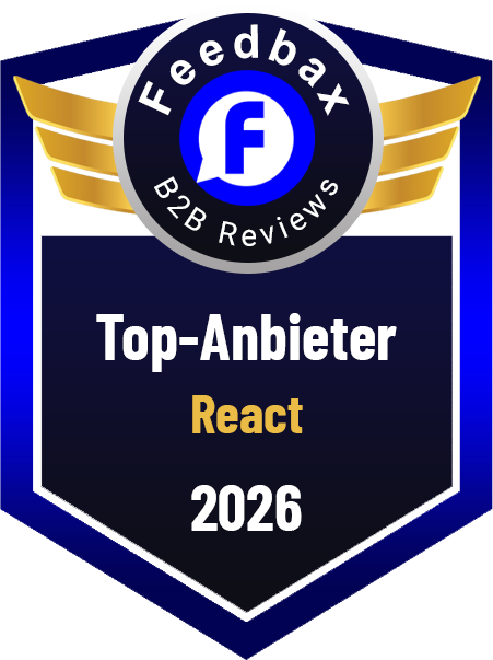 Beste React Agentur 2026 von Feedbax